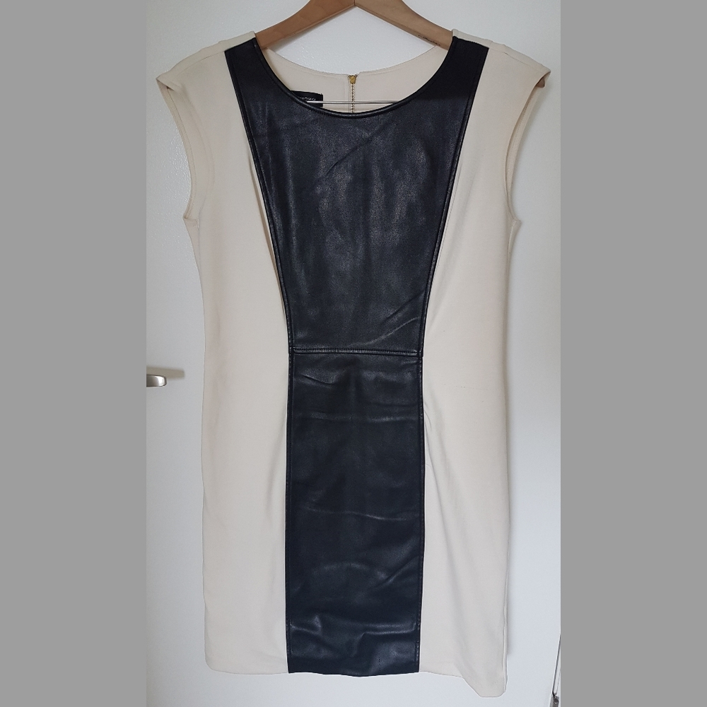 Beige & Black Dress - Vestido Size 10